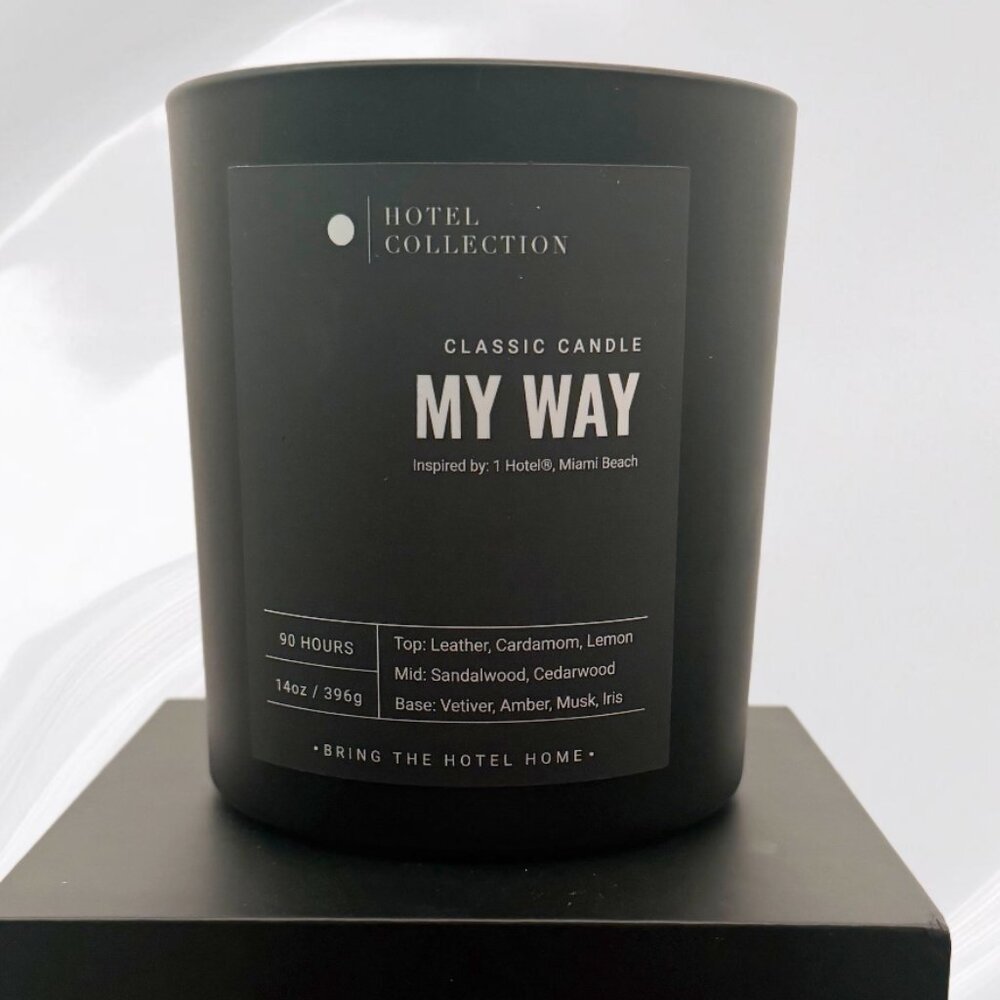 MY WAY Classic Candle - Hotel Collection  NEW IN BOX!